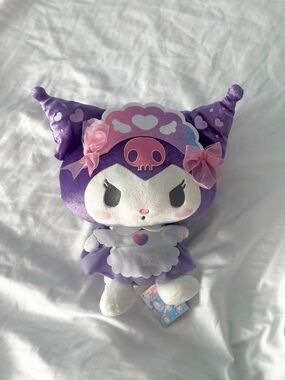 Sanrio Kuromi Sweet Days Plush Stuffed Animal Purple with Pink Bows